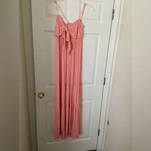 Peach maxi dress